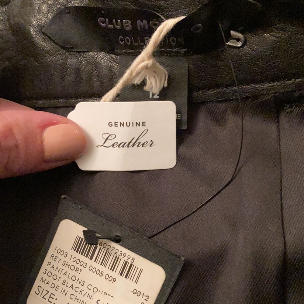 Club Monaco Leather Rey Short - Picture 6 of 6